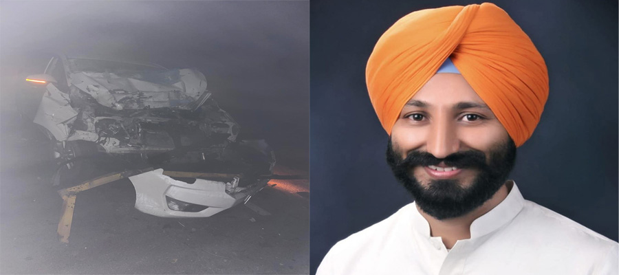 MLA ਅੰਮ੍ਰਿਤਪਾਲ ਸਿੰਘ ਦੀ ਗੱਡੀ ਭਿਆਨਕ ਹਾਦਸੇ ਦਾ ਸ਼ਿਕਾਰ, ਗੰਨਮੈਨ ਜ਼ਖ਼ਮੀ